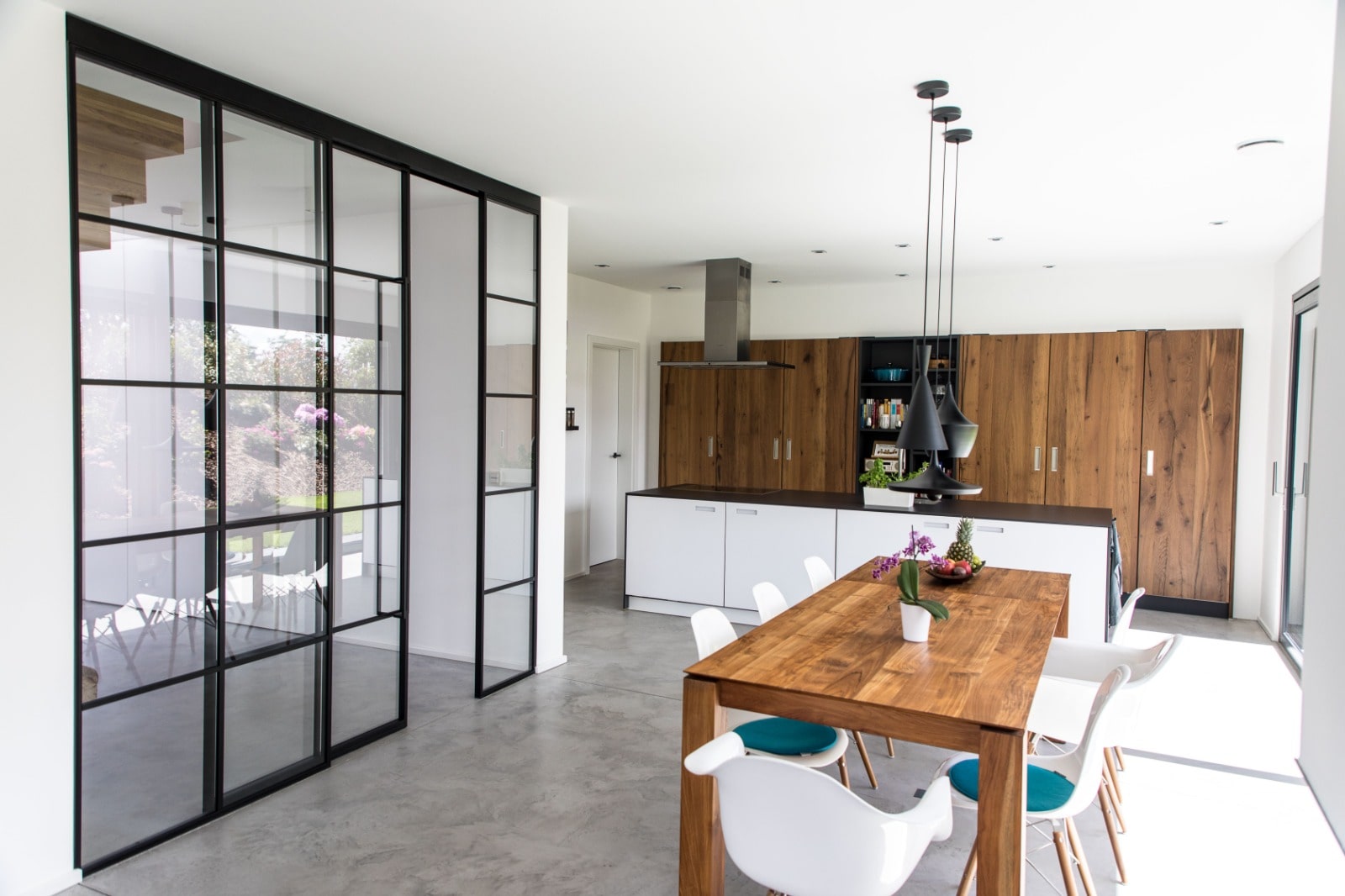 Loft Schiebetür mit Seitenteilen